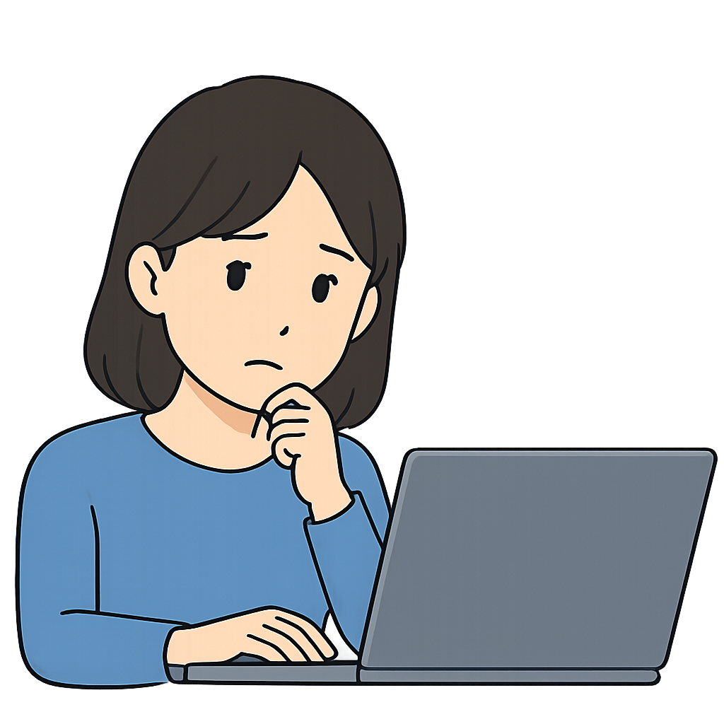 悩んでいる女性